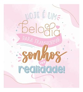 Postal Cartão De Agradecimento Motivacional Rosa