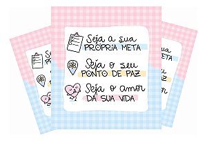 Mini Cartão Frases Motivacionais Seja Sua Própria Meta