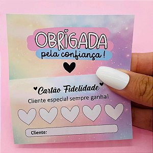 Cartões De Agradecimento Ao Cliente ''fidelidade''
