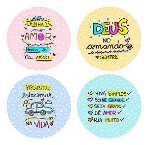 Adesivo Agradecimento Frases Inspiradoras Sortidas