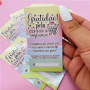 Cartão De Agradecimento Gratidão E Confiança