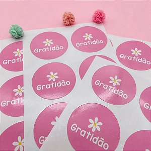 Adesivos Para Embalagem Rótulo Etiqueta Gratidão Florzinha