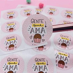 Adesivos Para Embalagens Gente Que Ama Brigadeiro