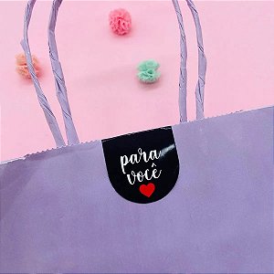 Lacre Adesivos Etiqueta Para Você Preto