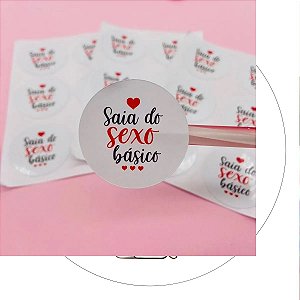 Adesivo Lacre Para Embalagem - Sai Do Sexo Básico