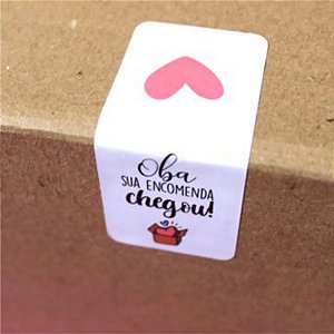 Adesivos Para Embalagens E Sacolas Oba Sua Encomenda Chegou