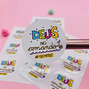Adesivos Deus No Comando Sempre