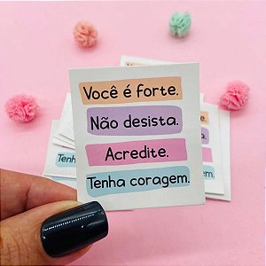 Mini Cartão Agradecimento Você É Forte