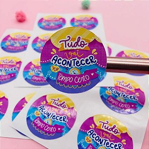 Adesivos Frases Motivacionais Tudo Vai Acontecer No Tempo Certo