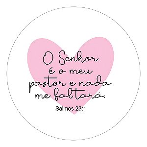 Adesivo Agradecimento Cliente Frases Biblicas O Senhor É O Meu Pastor