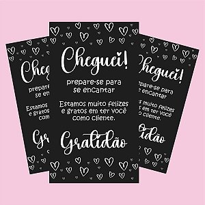 Cartões Cheguei Black