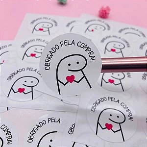 Adesivos Flork Obrigado Pela Compra