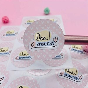 Adesivos Etiqueta Oba É Brownie