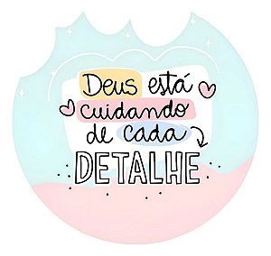 Adesivo Agradecimento Deus Está Cuidando