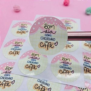 Adesivos Bom Dia Com Cheirinho De Café