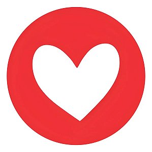 Adesivos Lacre Coração 3x3cm Unboxing Vermelho