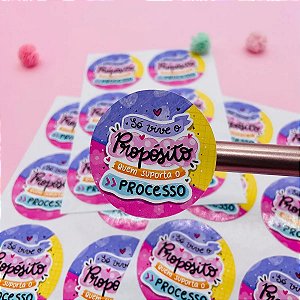 Adesivo Etiquetas Frases Motivacionais Só Vive O Propósito