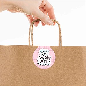 Lacre Fecha Sacola Abra E Se Apaixone Rosa