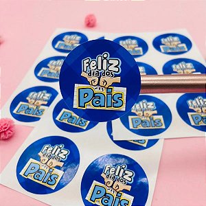 Adesivo Lacre Embalagem Feliz Dia Dos Pais