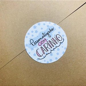 Etiqueta Adesiva Para Embalagens Personalizado Com Carinho