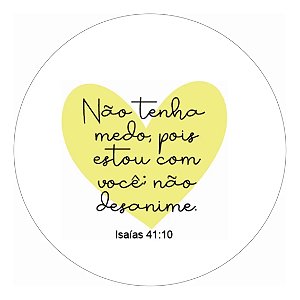 Adesivo Agradecimento Cliente Frases Biblicas Não Tenha Medo