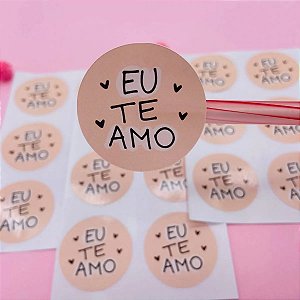 Adesivo Para Embalagens Eu Te Amo Dia Dos Namorados