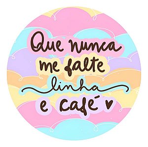 Adesivos Etiqueta Crochê Que Nunca Me Falte Linha E Café