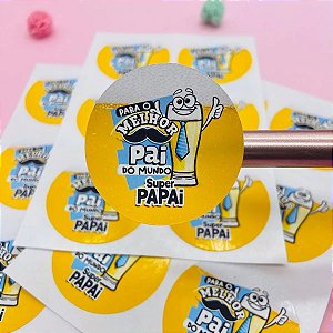 Adesivo Lacre Para O Melhor Pai Do Mundo