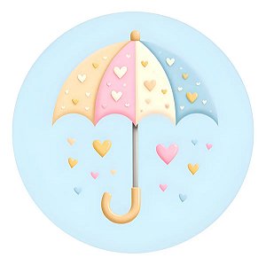 Adesivo Chuva De Amor Menino Chuva De Bençãos