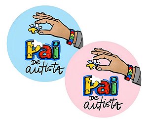Adesivo Pai De Autista Dia Dos Pais Tea Autismo Inclusão