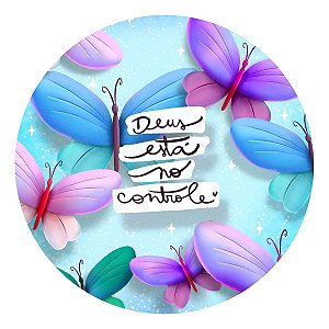 Adesivo Frases Motivadoras Deus Está No Controle