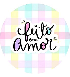 Adesivo Agradecimento Cliente Frases Feito Com Amor