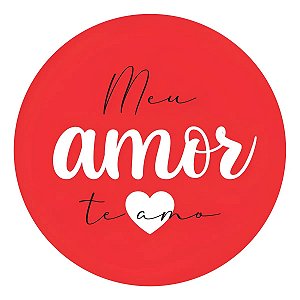 Adesivo Dia Dos Namorados Meu Amor Te Amo