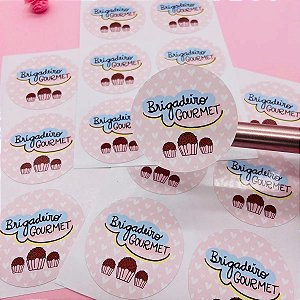 Adesivo Etiqueta Brigadeiro Gourmet