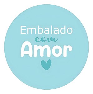 Adesivo Etiqueta Papelaria Embalado Com Amor