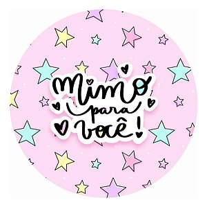 Adesivo 4cm Frases Um Mimo Para Você