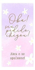 Adesivo Oba Seu Pedido Chegou Lacre