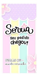 Adesivo Oba Seu Pedido Chegou Lacre Caixa