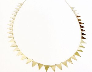 Colar Geo Triângulos em ouro 18k