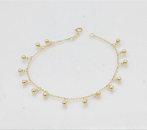 Pulseira de Bolinhas em ouro 18k