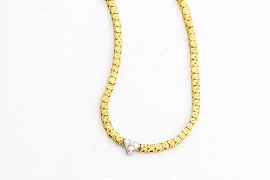Colar Riviera Love com Diamantes em ouro 18k
