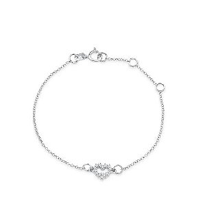 Pulseira Love com Diamantes em ouro branco 18K