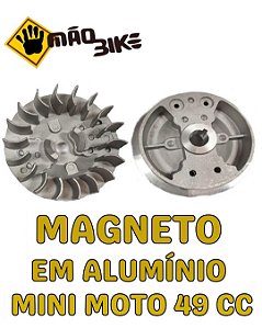 Magneto em alumínio mini moto 49cc