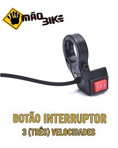 Botão Interruptor 3 Velocidades Para Bicicleta Elétrica Sousa/Veloster/Tesla/EcoBike