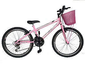 Depedal Mountain Bike 24 Feminina - AERO ROSA