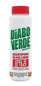 Desentupidor de Pias Ralos Vasos Granulado 300G  - Diabo Verde