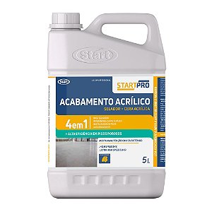 Acabamento Acrílico 4 Em 1 (Selador+Cera) 5L - Start