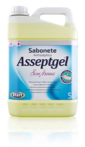 Sabonete Liq 5L Antisséptico Asseptgel Sem Aroma - Start