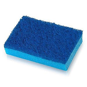 Esponja com manta azul teflon
