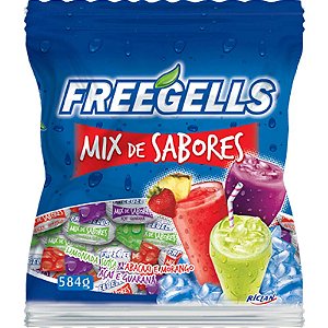 Bala dura freegells 584g Mix Sabores